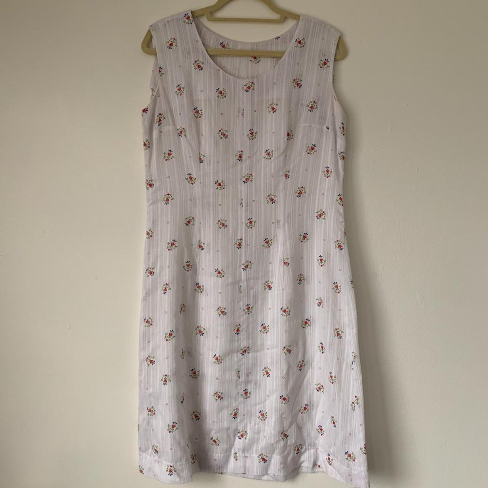 Pointelle floral dress